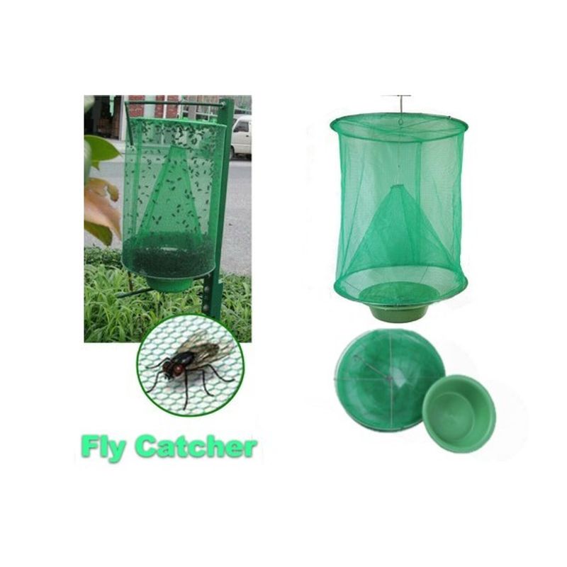 Free shipping Free Shipping Reusable Hanging Fly Catcher Flytrap Net Trap