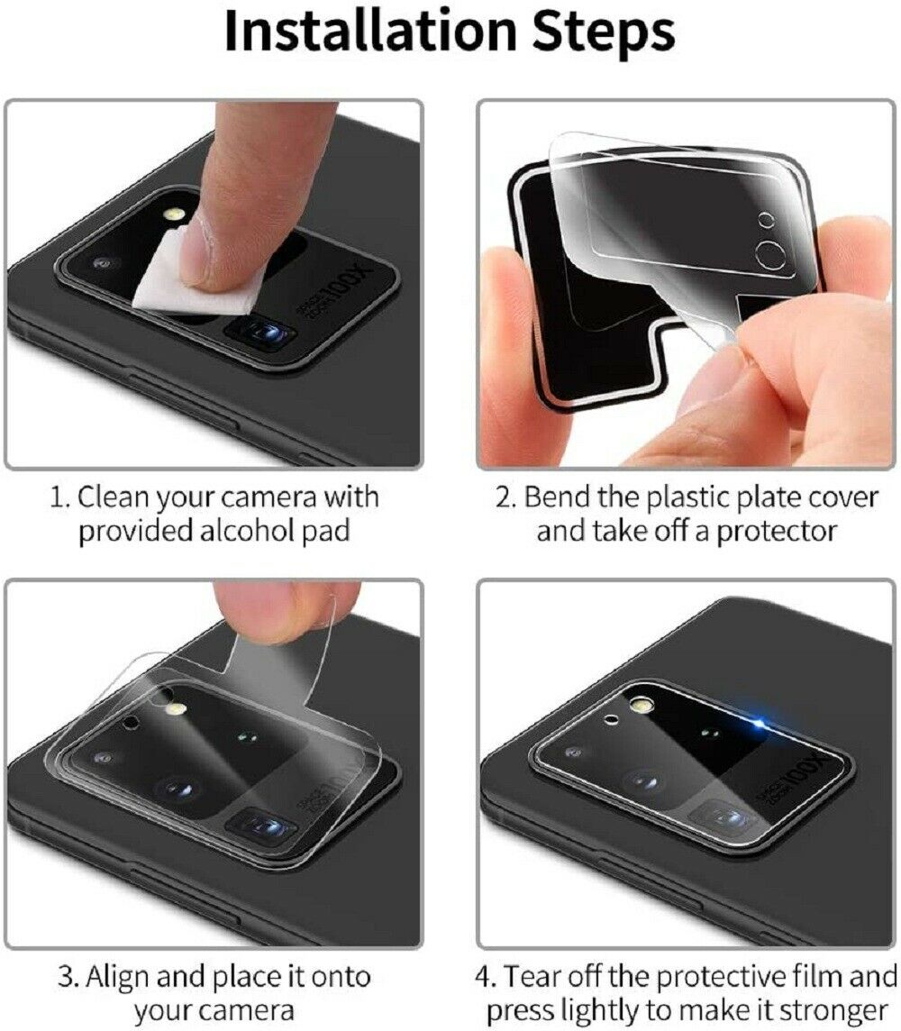 Samsung Galaxy S20 FE S20 Plus Ultra Camera Lens Tempered Glass Screen