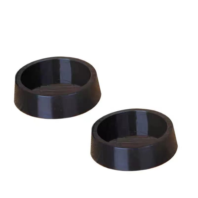 2x Black Rubber Chair Roller Nonslip Mat Floor Protector Baby Carriage