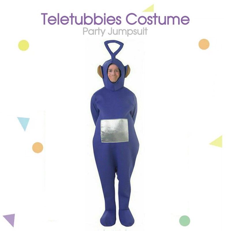 Teletubbies Adult Jumpsuit Party Fancy Dress Up Unisex Outfit Halloween Costume