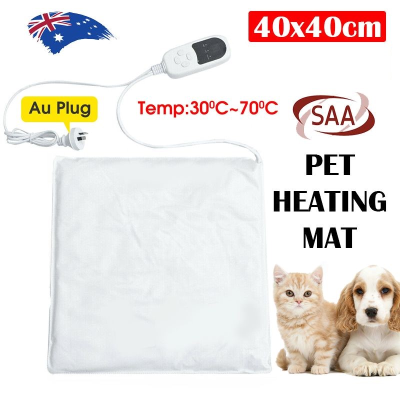 New 40 40cm 20w Dog Cat Electric Heat Pad Temperature Adjustable Pet