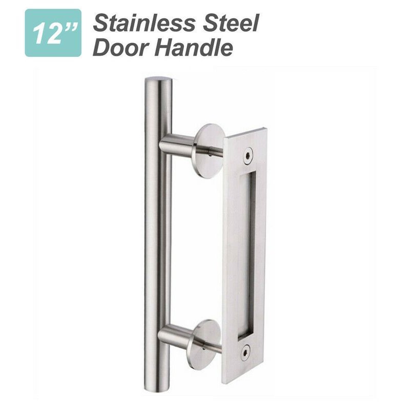 Grab Sliding Folding Doors Flush Rectangular Pull Door Handle Stainless Steel LR