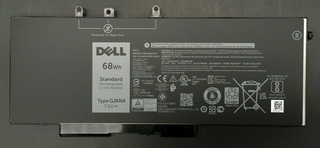 DELL OEM 68 WHr 4-Cell Primary Lithium-Ion Battery 451BBZG *NNB*
