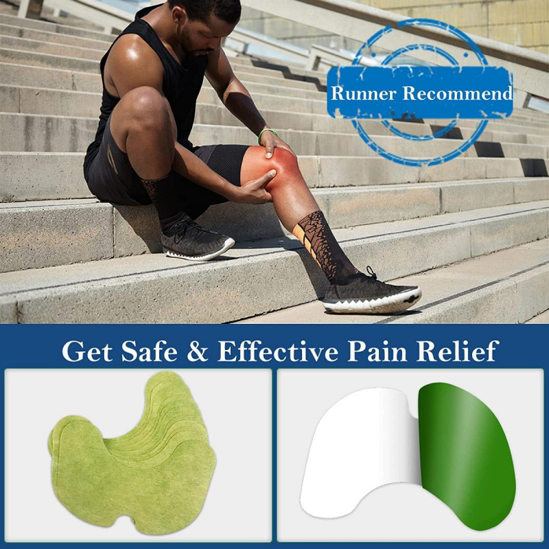 Knee Pain Relief Patches, 6 PCS Arthritis Pain Relief Wormwood Knee