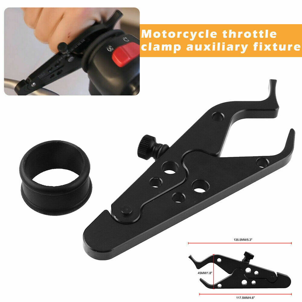 Motorcycle Cruise Throttle Clamp,Steel Cruise Throttle Clamp Handlebar Control Assist Tool for Motorcycle Motorbike Scooters 