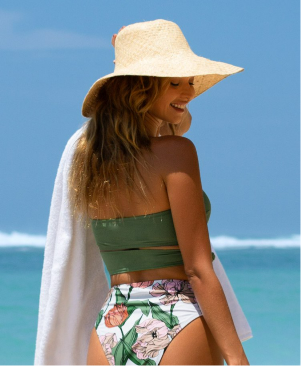 Paula Bandeau High Waisted Bikini