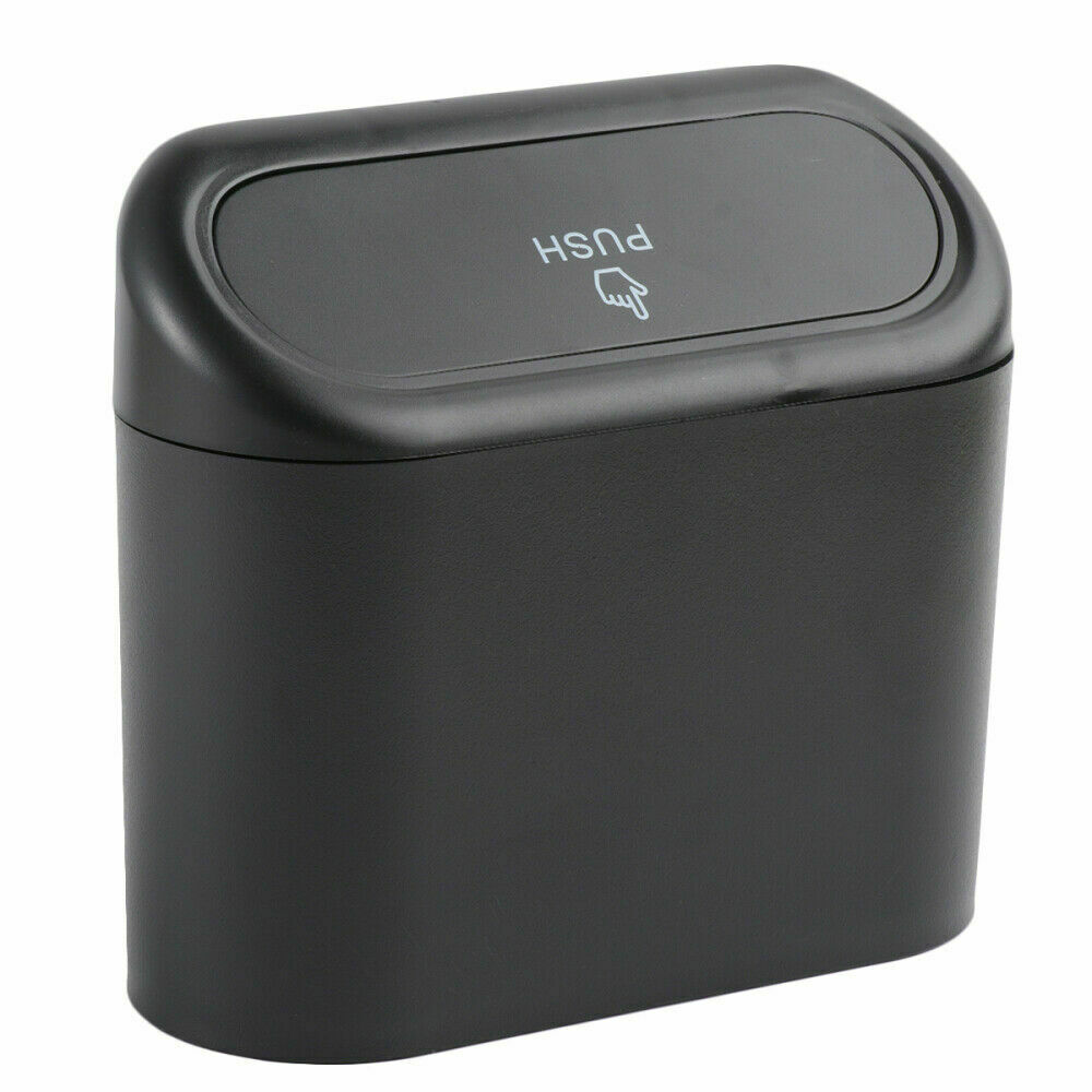 Free Shipping Car Trash Rubbish Can Garbage Dust Dustbin Box Case Holder Bin Black
