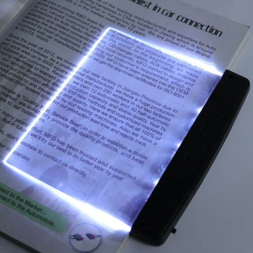 Creative LED Book Light Reading Night Flat Plate Panel Lamps