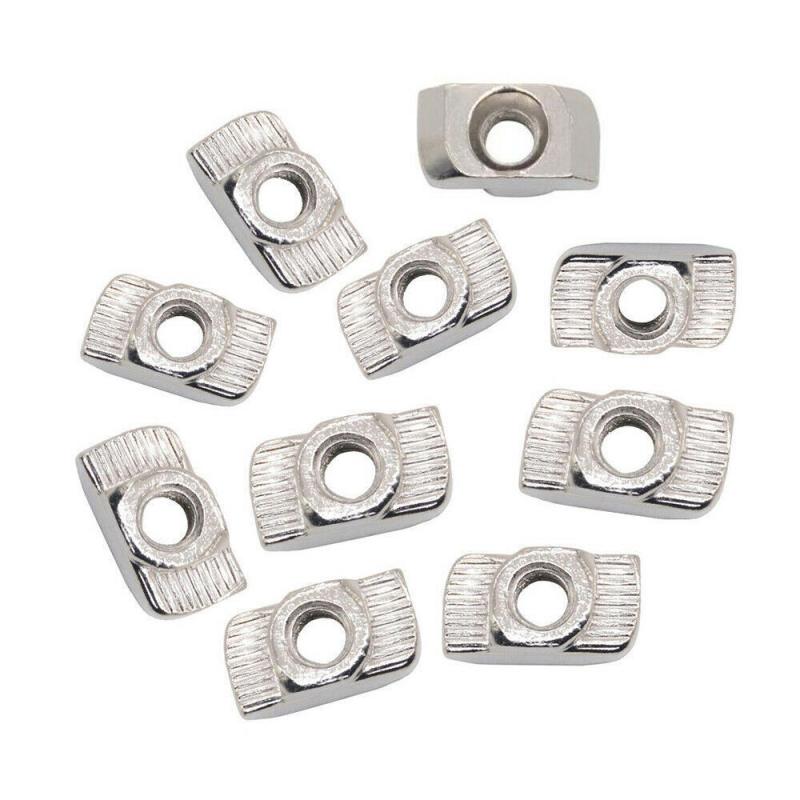 Free Shipping M4 Drop in Tee T-nuts 2020 T-slot For Aluminium Profile Extrusion 3D Print