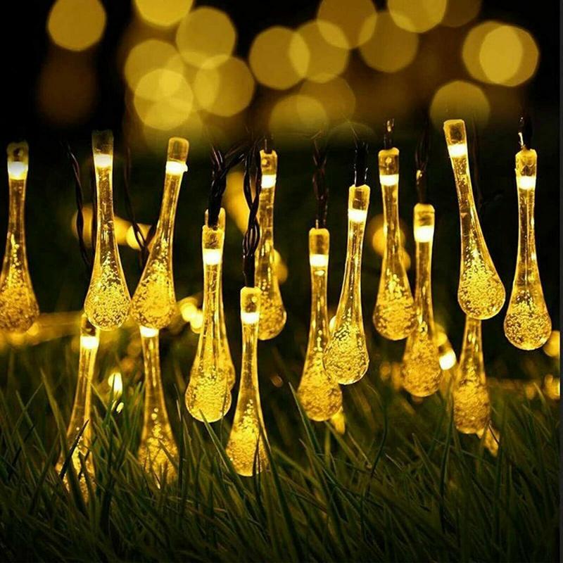 Raindrop led shop string lights