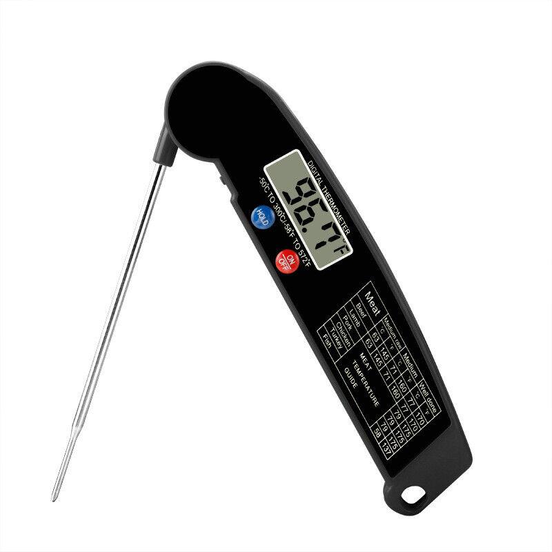Free Shipping Foldable Digital Thermometer Probe Temperature Kitchen Cooking Food BBQ Meat Jam
