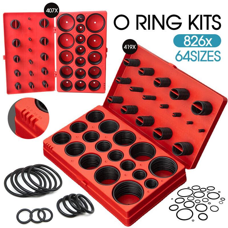 826Pcs Industrial Rubber O Ring Assortment Kit Set 419 Metric & 407 Imperial AU