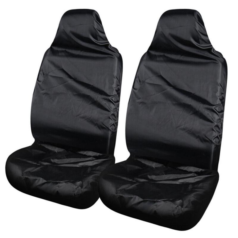 Pair Universal Car Seat Cover Universal Pet Seat Rest Waterproof Protector Black