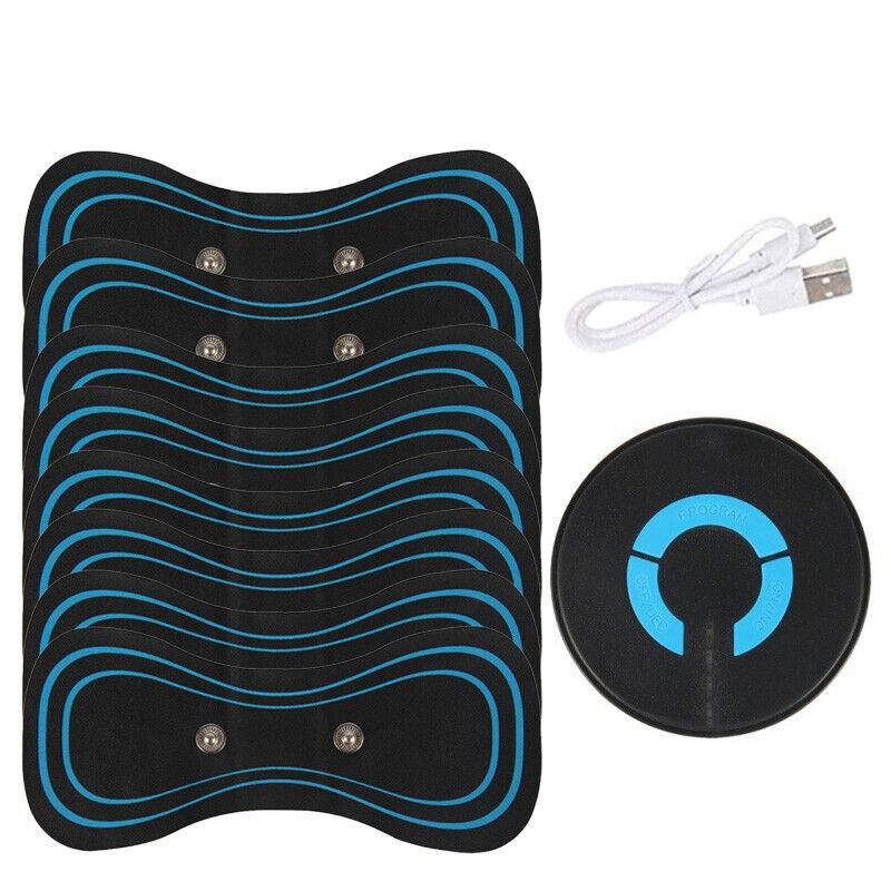 Mini Electric Neck Back Massager EMS Cervical Massage Patch Relief Pain Portable 2 8PAD Portable