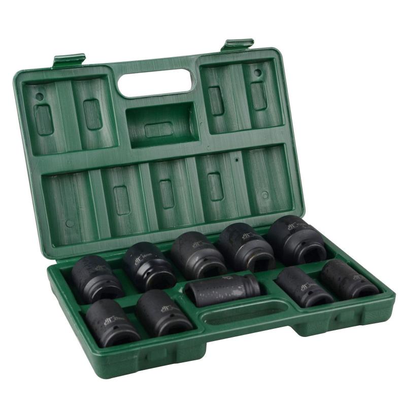 10Pcs 3/4'' Drive Deep Impact Socket Tool Set 80mm Length tool set 22-41mm