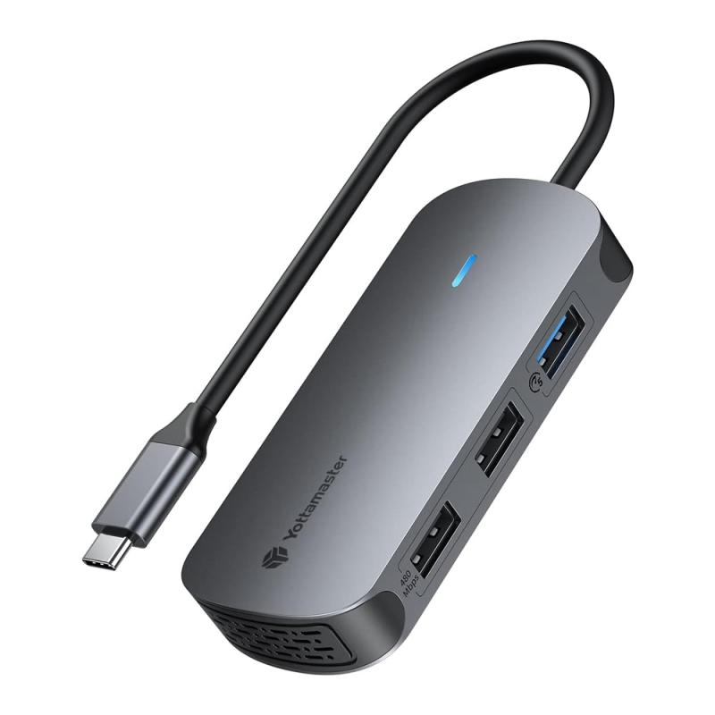 5-in-1 USB-C Hub 4K HDMI, PD60W, USB 3.0 for MacBook & Type-C Device