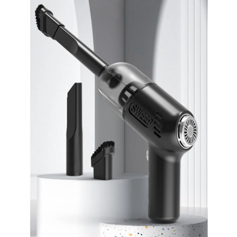 K20 Black Wireless Portable Vacuum Cleaner– Handheld, Strong Suction, Car & Home