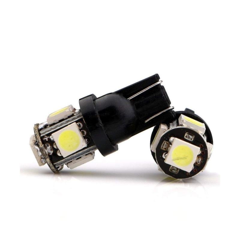 Free shipping 10pcs EXT10 LED Parking Light Super Bright 5 SMD Car Interior License Plate Wedge Dome