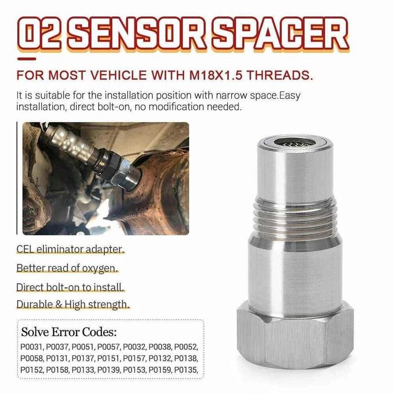 Free shipping 1X Oxygen O2 Sensor Spacer Adapter Catalytic Converter Fix Check Engine Light