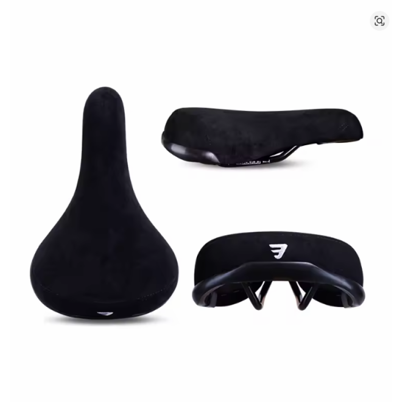 43004 Bicycle Saddle Wheelie Black With Logos Seat For Bicycles