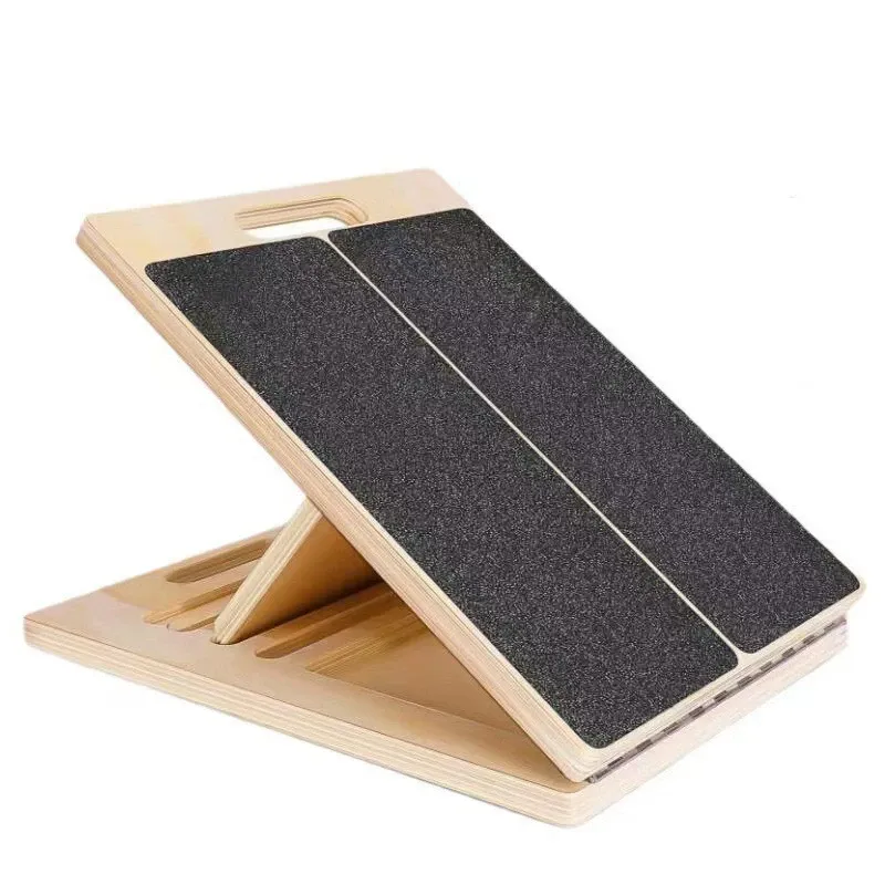 Wooden Fitness Calf Stretcher Slant Board Portable Incline Board Calf Stretcher