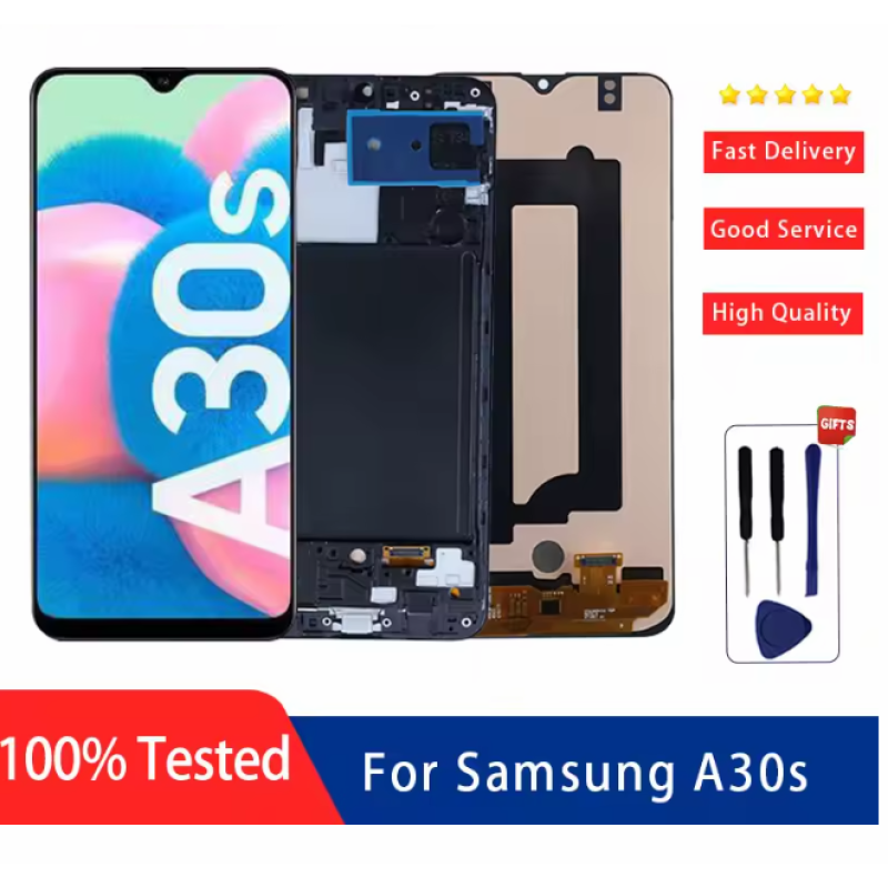 TFT No Frame 6.4'' AMOLED for Samsung Galaxy A30s LCD Display Touch Screen