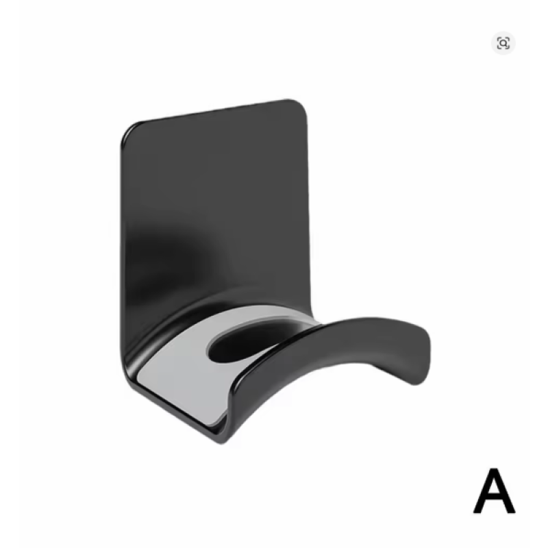 A Wall mount Universal Headphone Stand Adhensive Plastic Wall Mount Hanger Under