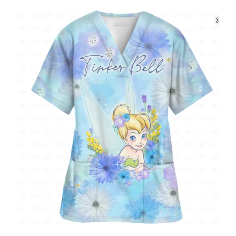 Size: L HSMMMIN26 Women's Nursing Clothing High-quality Disney Print Top