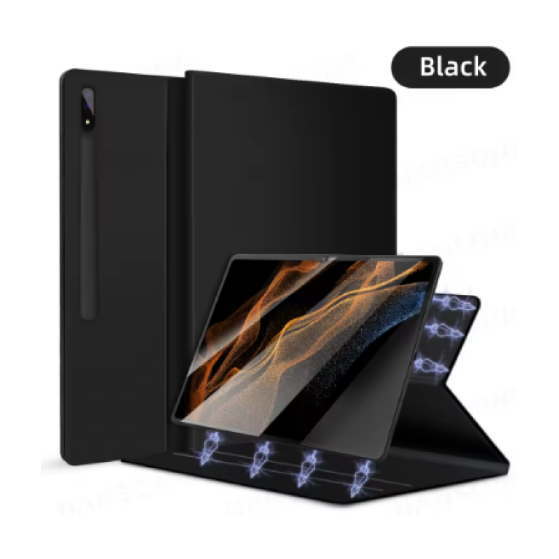 Color:Black Size:Tab S9 11inch Galaxy Tab Case – Magnetic with Pen Holder