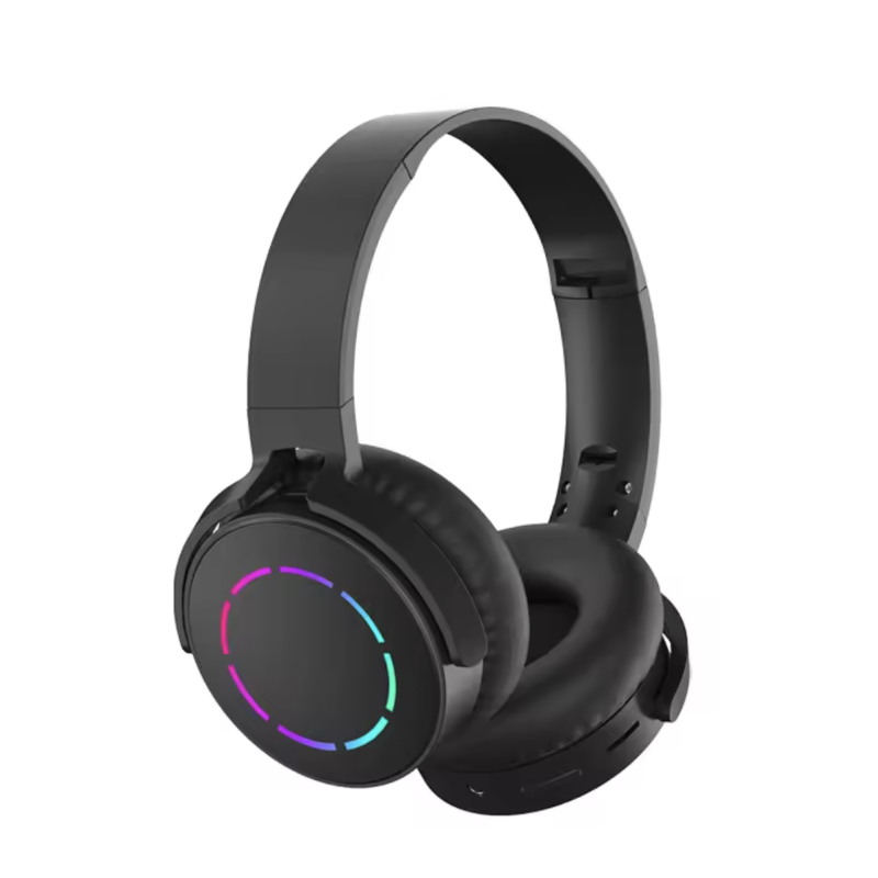 Black Over Ear Wireless Bluetooth Headphones HIFI Stereo Headset with Mic TF/AUX