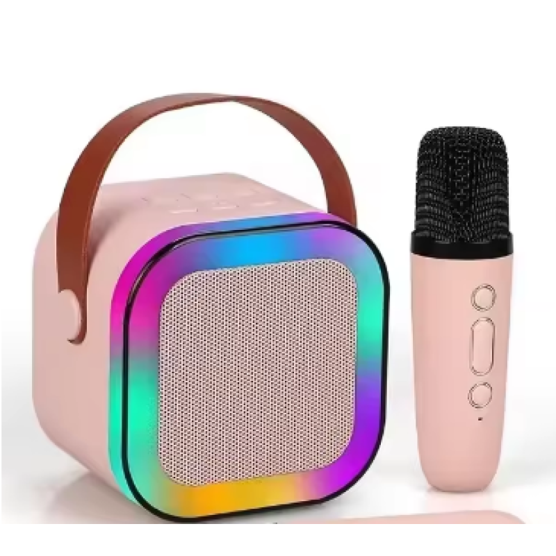Pink-1MIC-K12  Wireless Bluetooth Microphone for Gaming and Karaoke