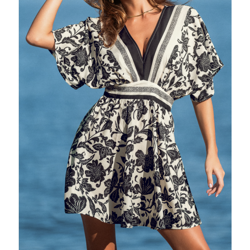 L Break the Ice Floral Mini Dress