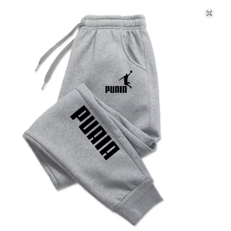 Gray XL Men’s Sport Jogging Pants Autumn Winter Loose Fit Streetwear