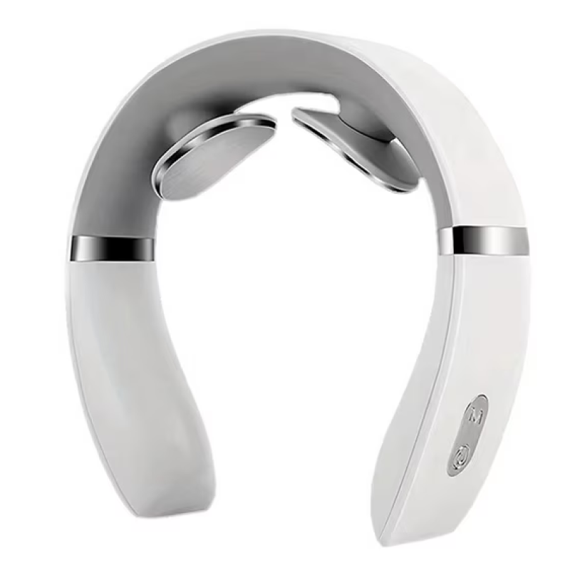 Color:White  Portable Cervical Massager Mini Neck &Shoulder Deep Massage Device