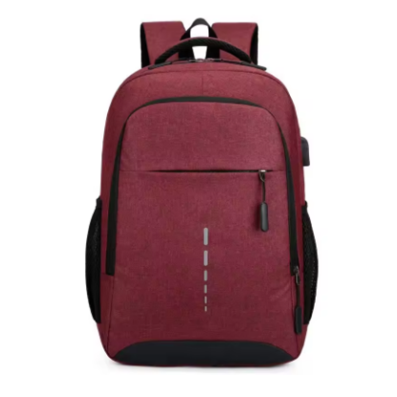Color: Red  Men’s Backpack Large Capacity Travel and Student Laptop Bag