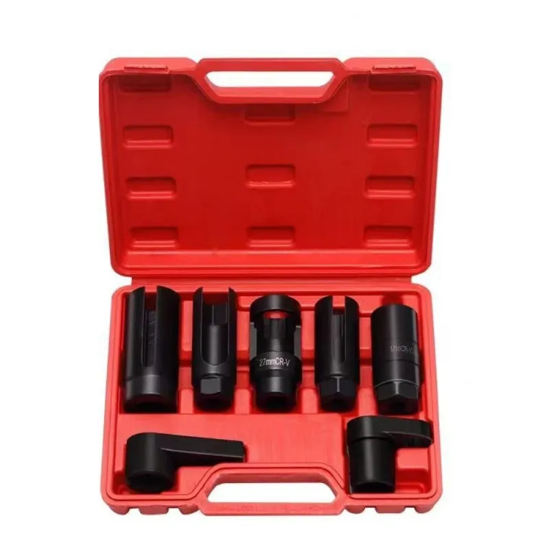 7pcs Oxygen Sensor Socket Kit for All Vehicles O2 Removal and Installation Universal Puller and Remo