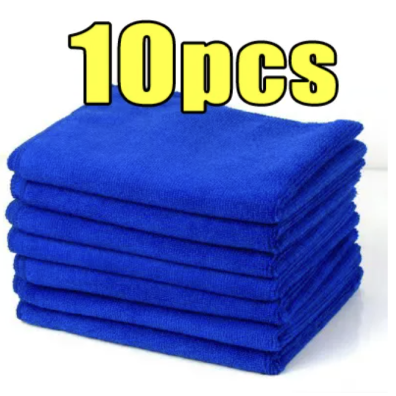 30x30cm 10pcs Microfiber Cleaning Cloths Lint-Free Reusable Super Absorbent