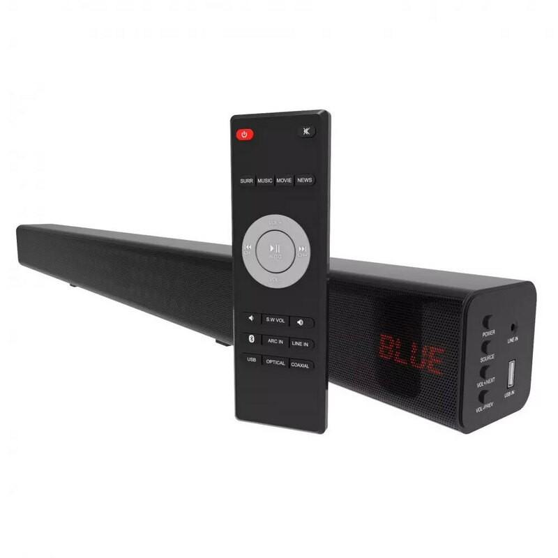 Laser HDMI Stereo Soundbar with Bluetooth and FM Radio