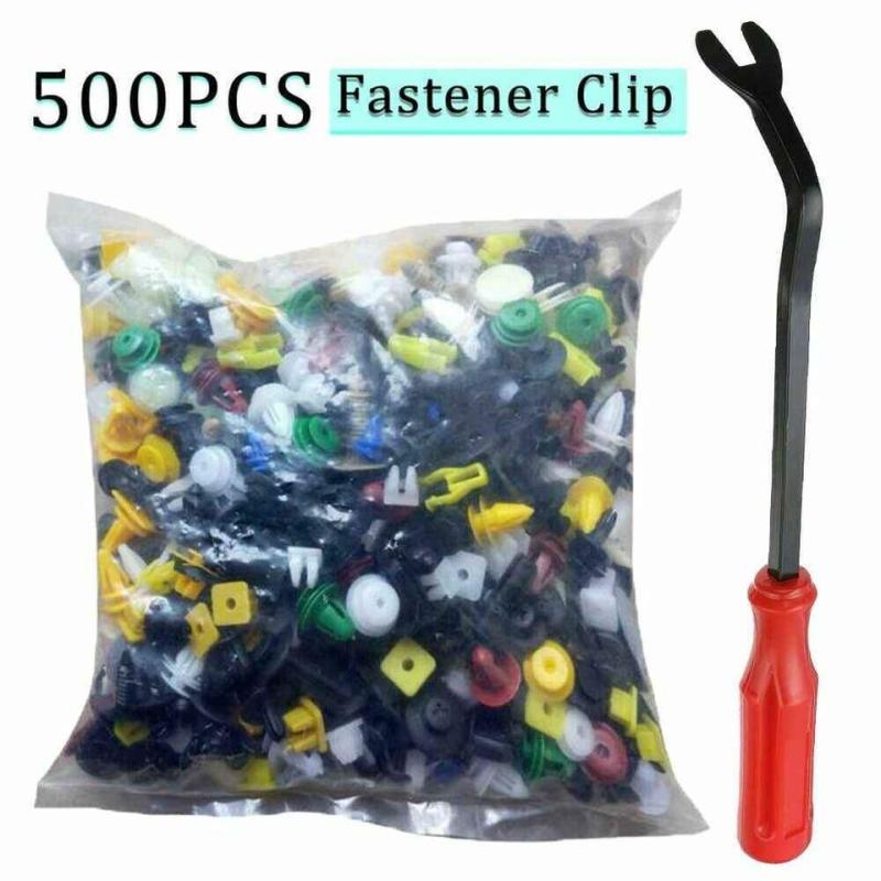 Free shipping 500PCS Car Body Fastener Clips Retainer Bumper Auto Trim Panel Door Plastic Kit