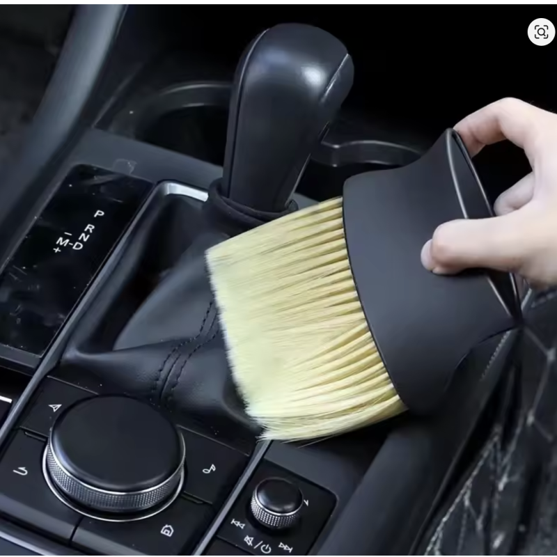 A Car Interior Soft Dust Brush for Gap and Air Outlet Cleaning