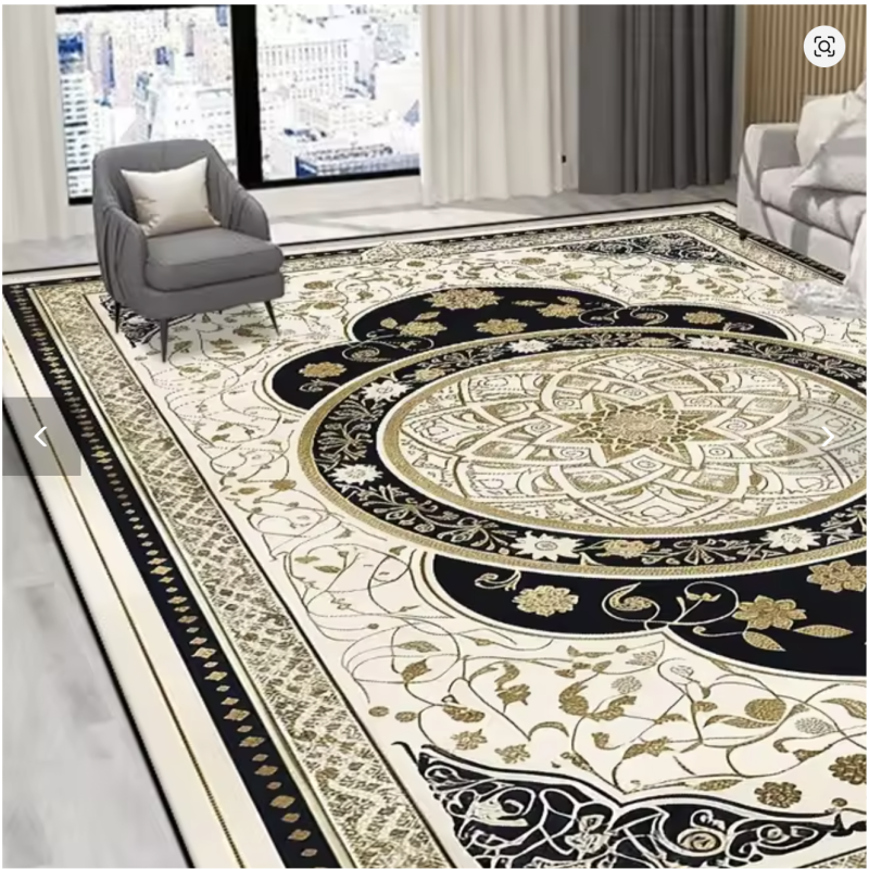 Red Persian Luxury Retro Carpet Rug 40×60cm – Non-Slip Living Room & Bedroom