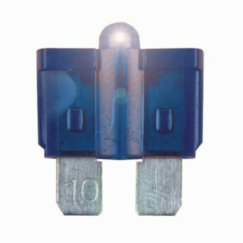 Free shipping 15A Blade Fuse with LED Indicator - Blue