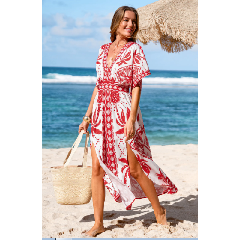 Size:L Sahara Soul Ornate Maxi Dress