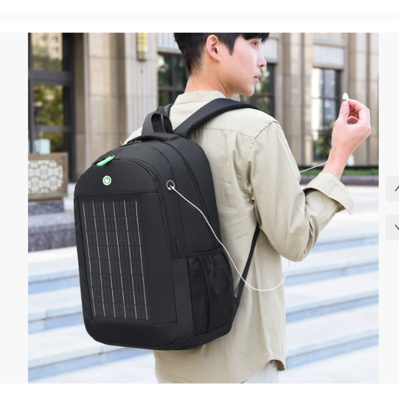 Free shipping Multifunctional outdoor solar backpack 2025 new travel bag large capacity 15.6inch lap