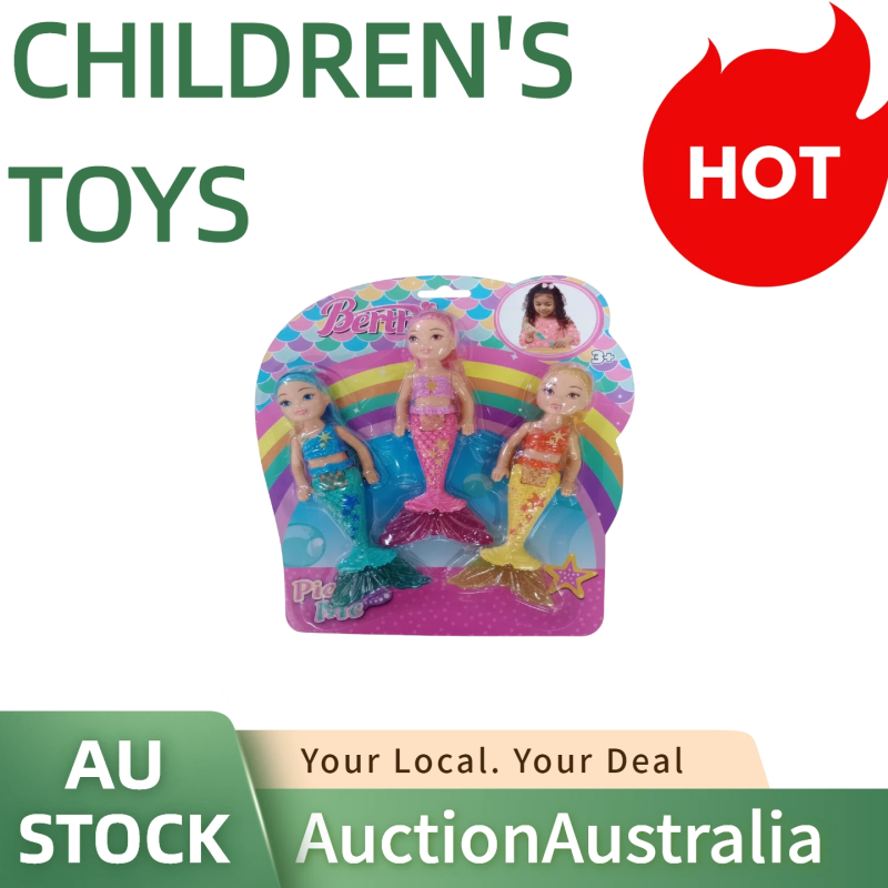 Tuko Mermaid Doll Set for 3 Girls Gifts, 3Packs