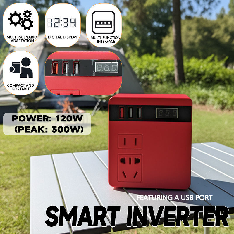 Milwaukee  Lithium Battery Inverter, Lithium Battery Tool Battery Inverter AC220V/DC5V/12V Inverter