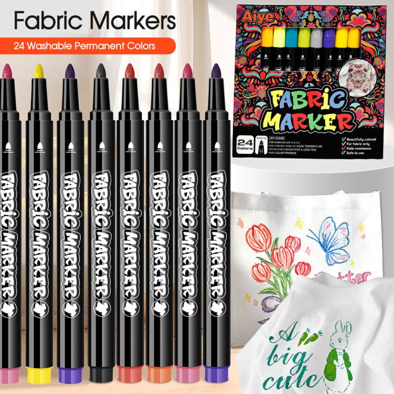 Fabric markers are washable and won’t stain your hands. Colorful hand-painted DIY markers for graffi