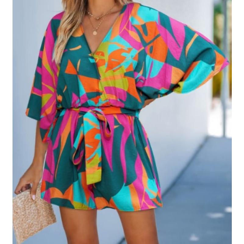 Cobalt M Cove Calling Tropical Romper