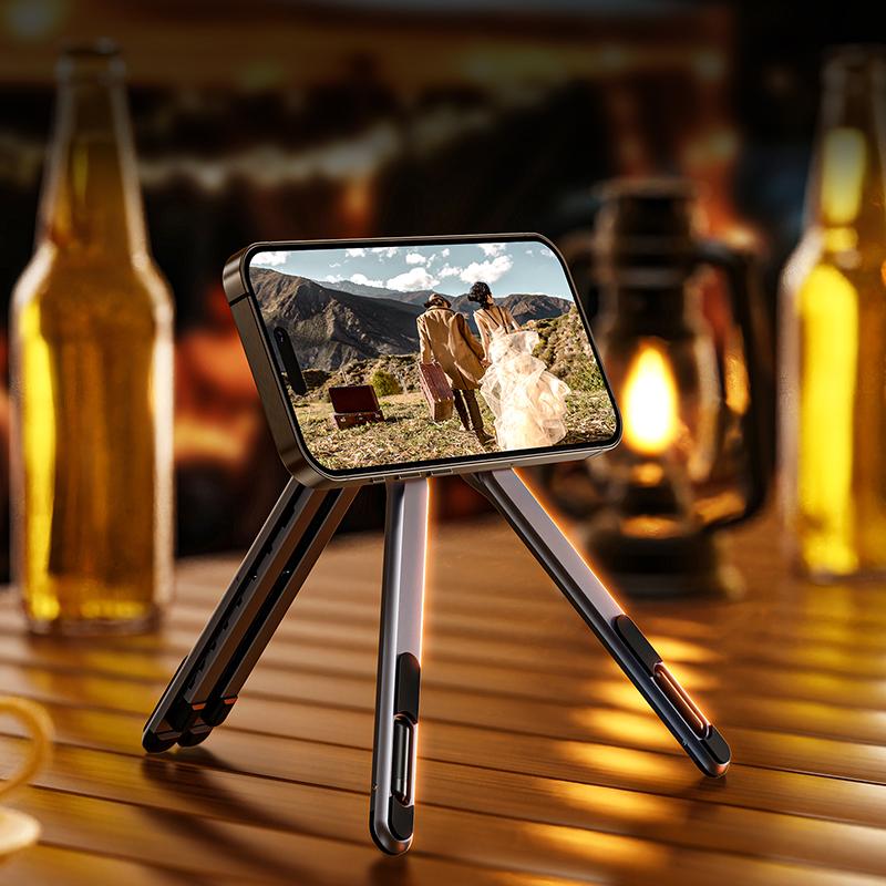 Aluminium Dual-Sided Magnetic Phone Mini Tripod Pocket Stand Mount