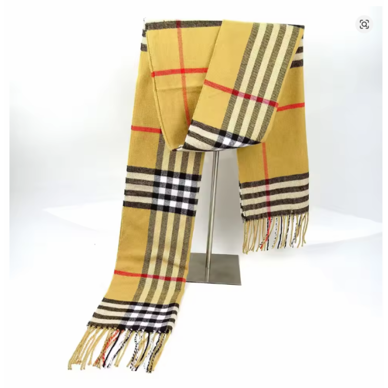 Cashmere Warm Scarf for Women Design Winter Men Shawl Wrap 2025 Plaid Female